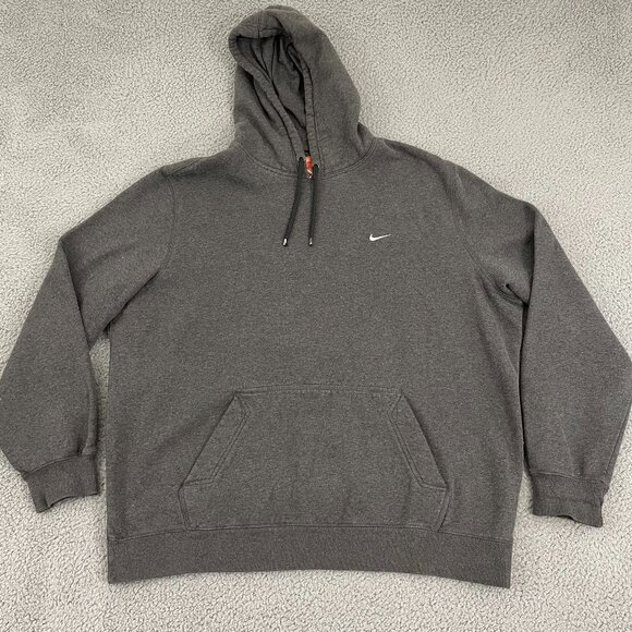 VTG Nike Athletic Dept. Hoodie Men XXL Gray Y2K Pullover - Picture 2 of 11